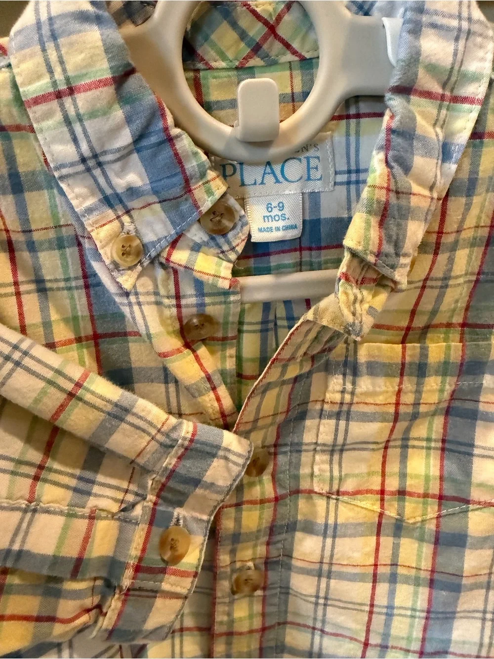 The Children's Place Carter's Toddler Boys Plaid Shirt & Fleece Hoodie Set